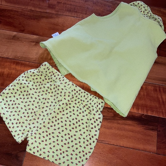 2nd Step Girls Matching Shorts Set Size 12 Months - Picture 2 of 4